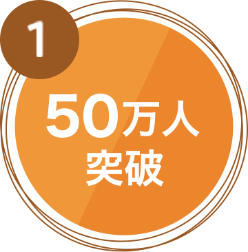 50万人突破