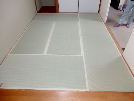 劣化していた畳を新しい畳に交換するリフォームの事例写真