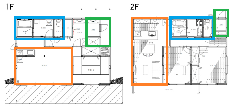 3-1.【完全分離】2階に玄関を新設することで完全分離した事例AFTER