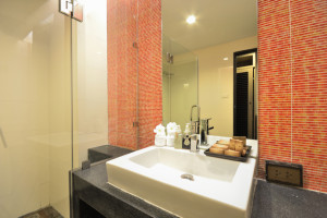 Luxury bathroom interior design for modern life style.