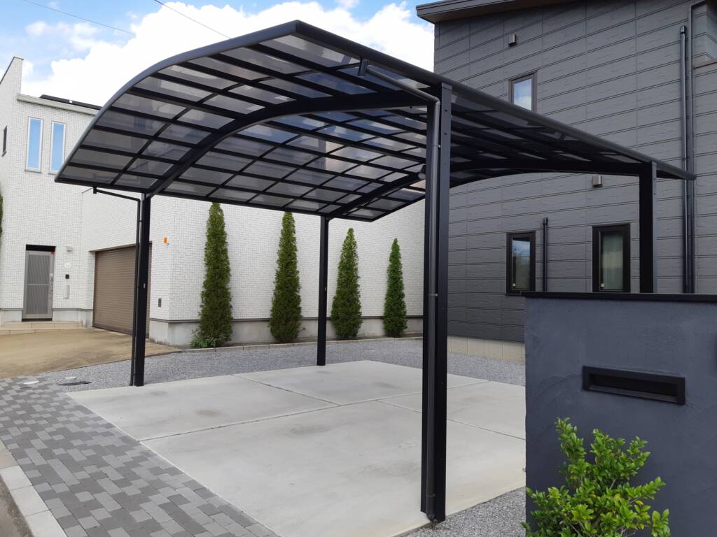 R型のカーポート　イメージ