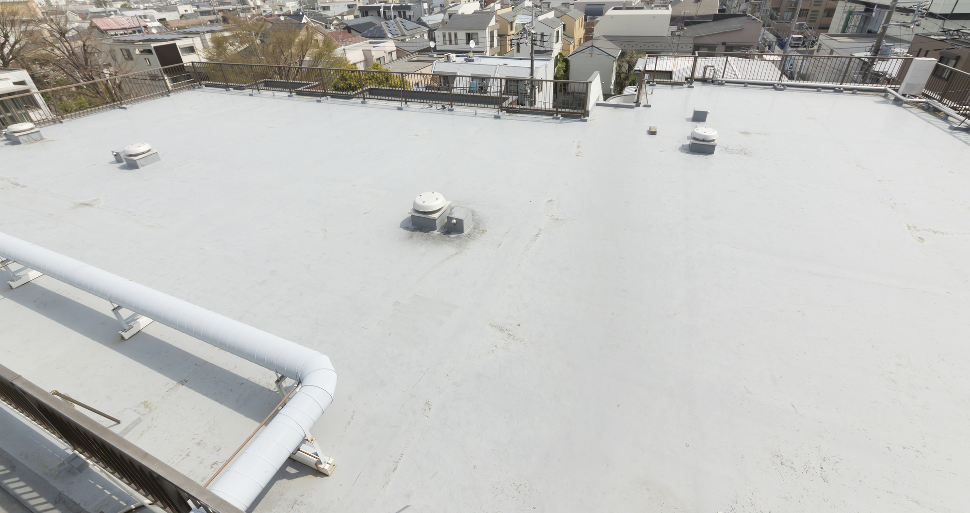 屋上の防水処理の劣化
