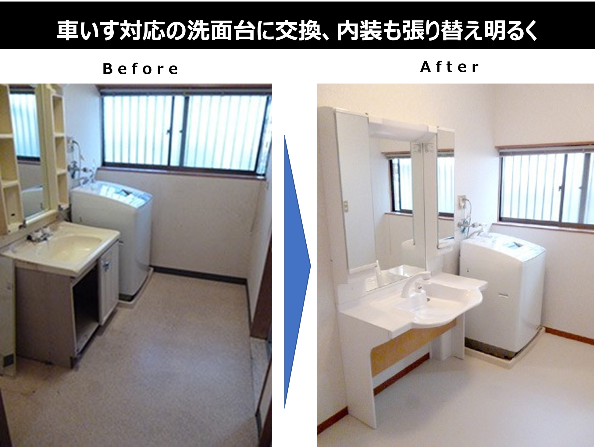 快適でおしゃれな洗面脱衣所にリフォーム 費用や目的別に事例紹介 失敗しないリフォーム会社選びは リフォームガイド