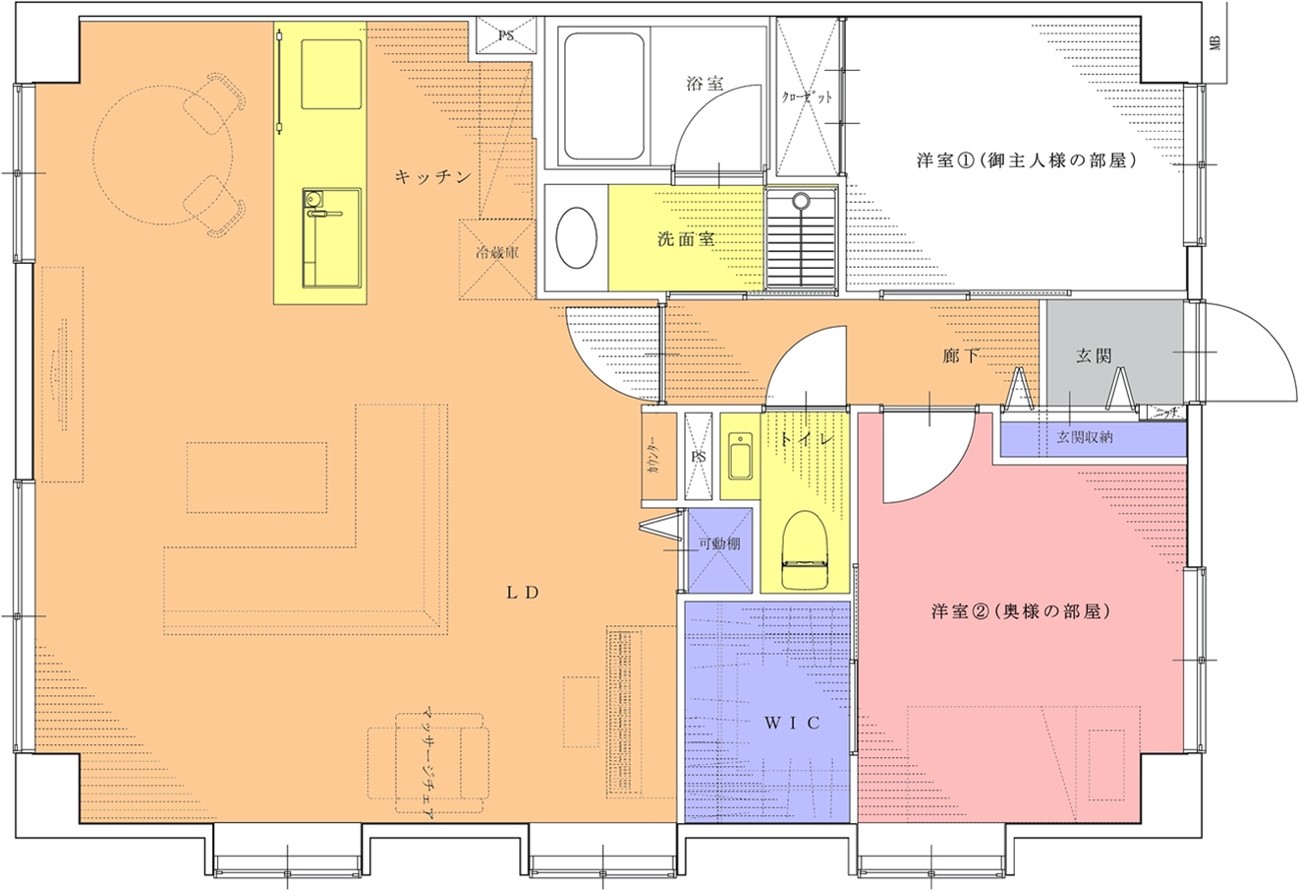 マンションの段差を解消してバリアフリー住宅を実現した事例のアフター