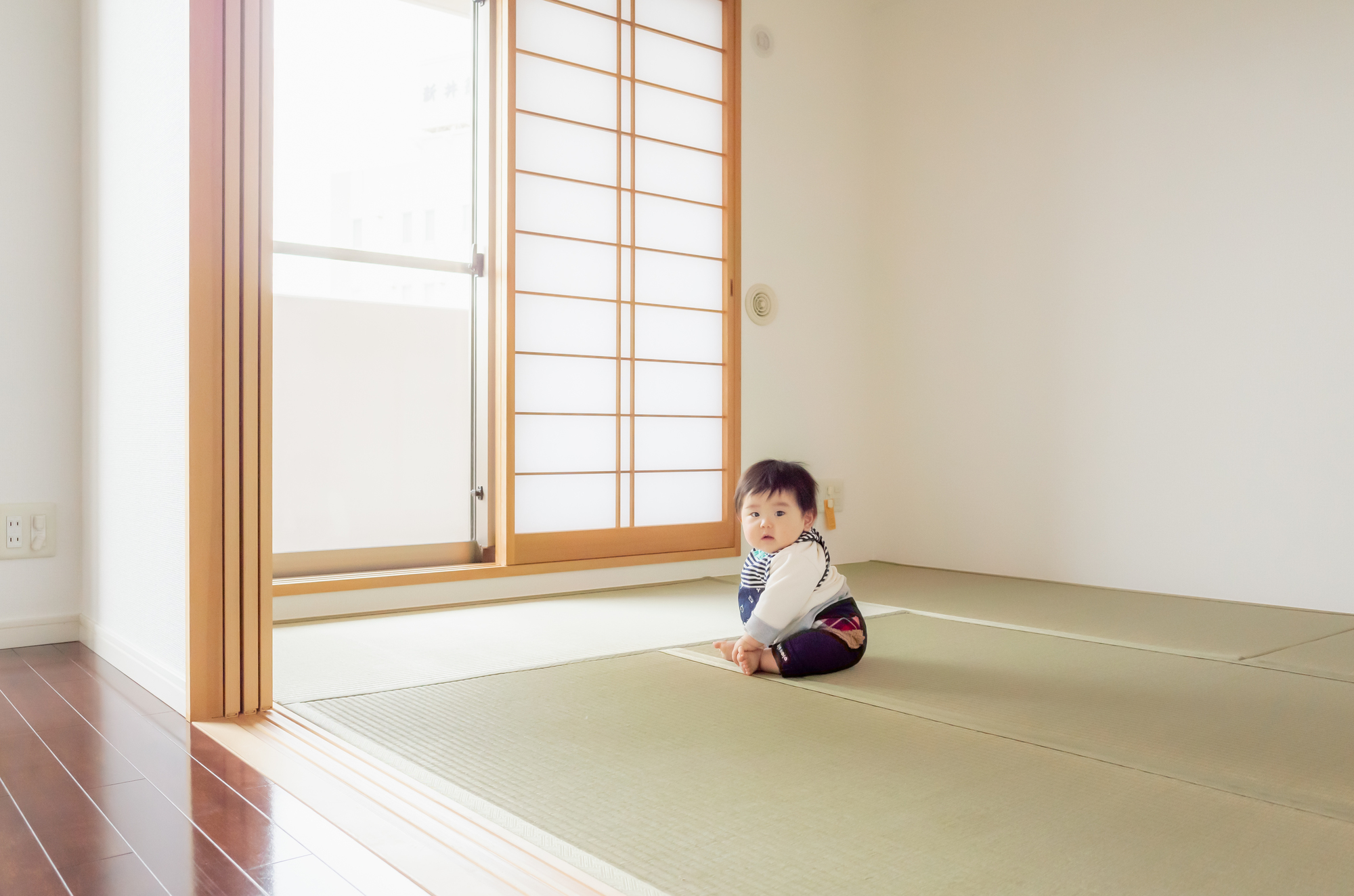 子どもがいる和室