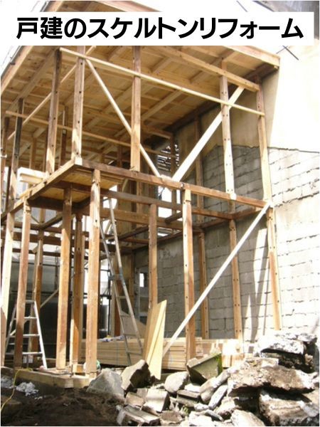 戸建のスケルトンリフォーム
