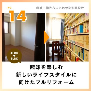 ［事例14］趣味を楽しむ、新しいライフスタイルに向けたフルリフォーム