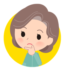 アイコンー女性ー考える