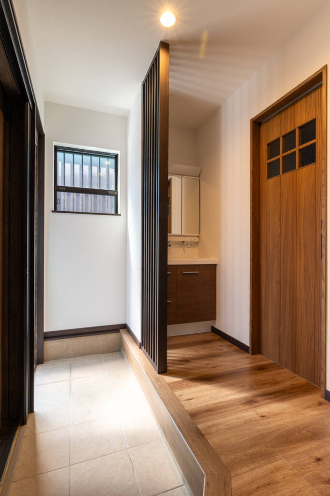 洗面｜動線の混雑を解消する分離プラン After