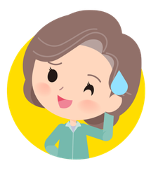 女性ーアイコンー汗